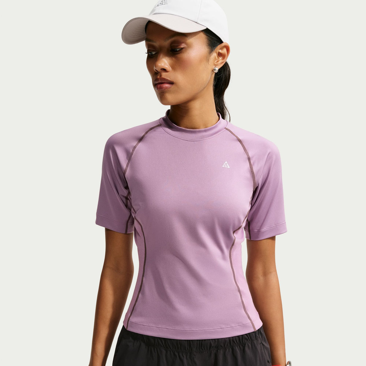 Nike ACG Dri-FIT Short-Sleeve Base Layer Top (Women's) - Violet Dust/Summit White