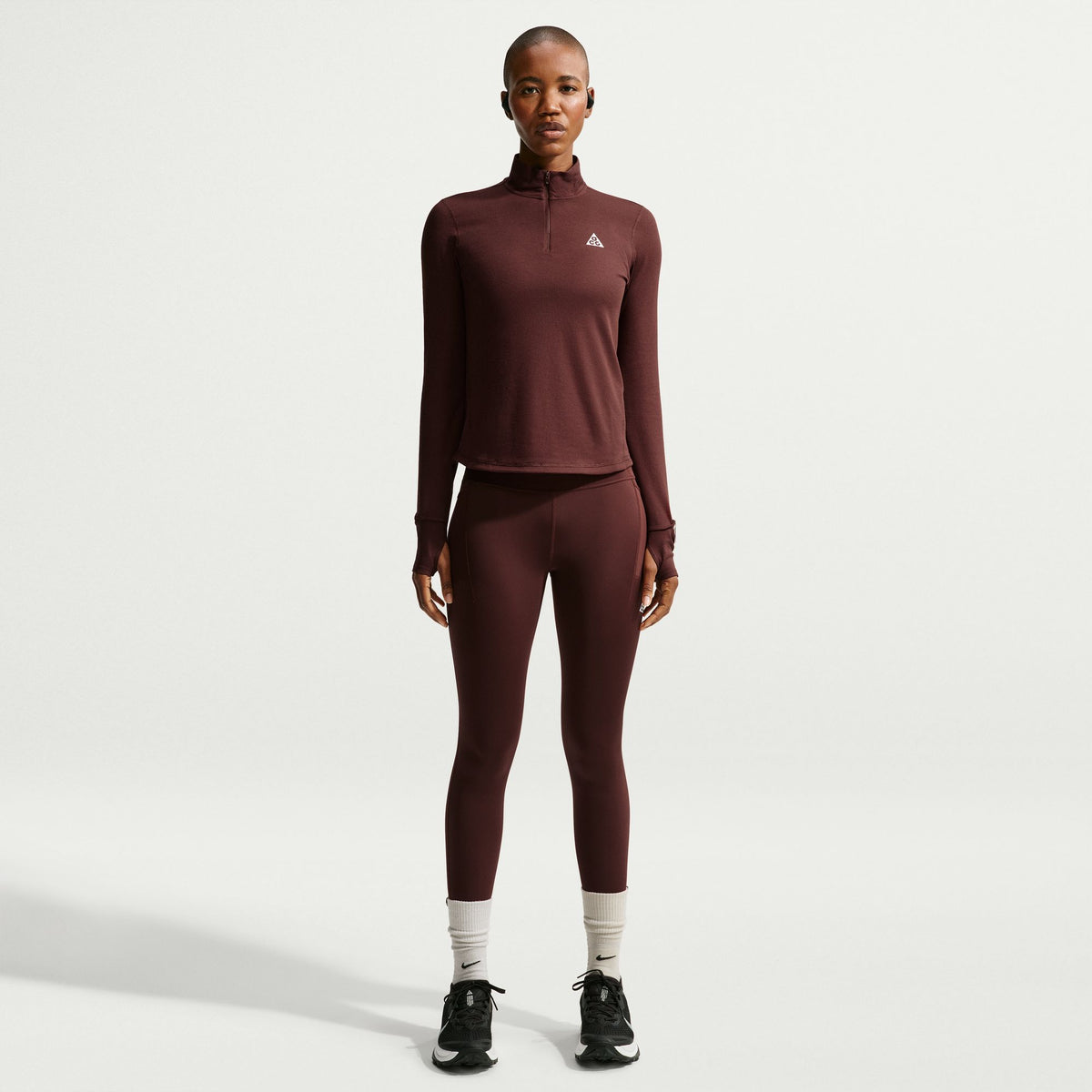  - Nike ACG Dri-FIT 1/2-Zip Trail Running Top (Women's) - Mystic Dates/Mystic Dates/Summit White