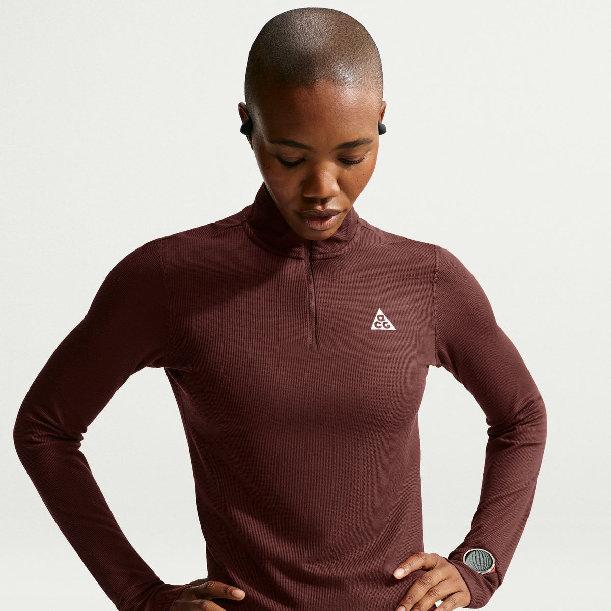  - Nike ACG Dri-FIT 1/2-Zip Trail Running Top (Women's) - Mystic Dates/Mystic Dates/Summit White