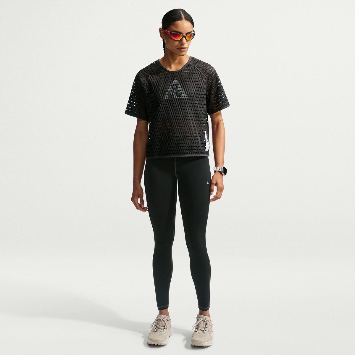  - Nike ACG Radical AirFlow Dri-FIT Short-Sleeve Trail Running Top (Women's) - Anthracite/Cool Grey