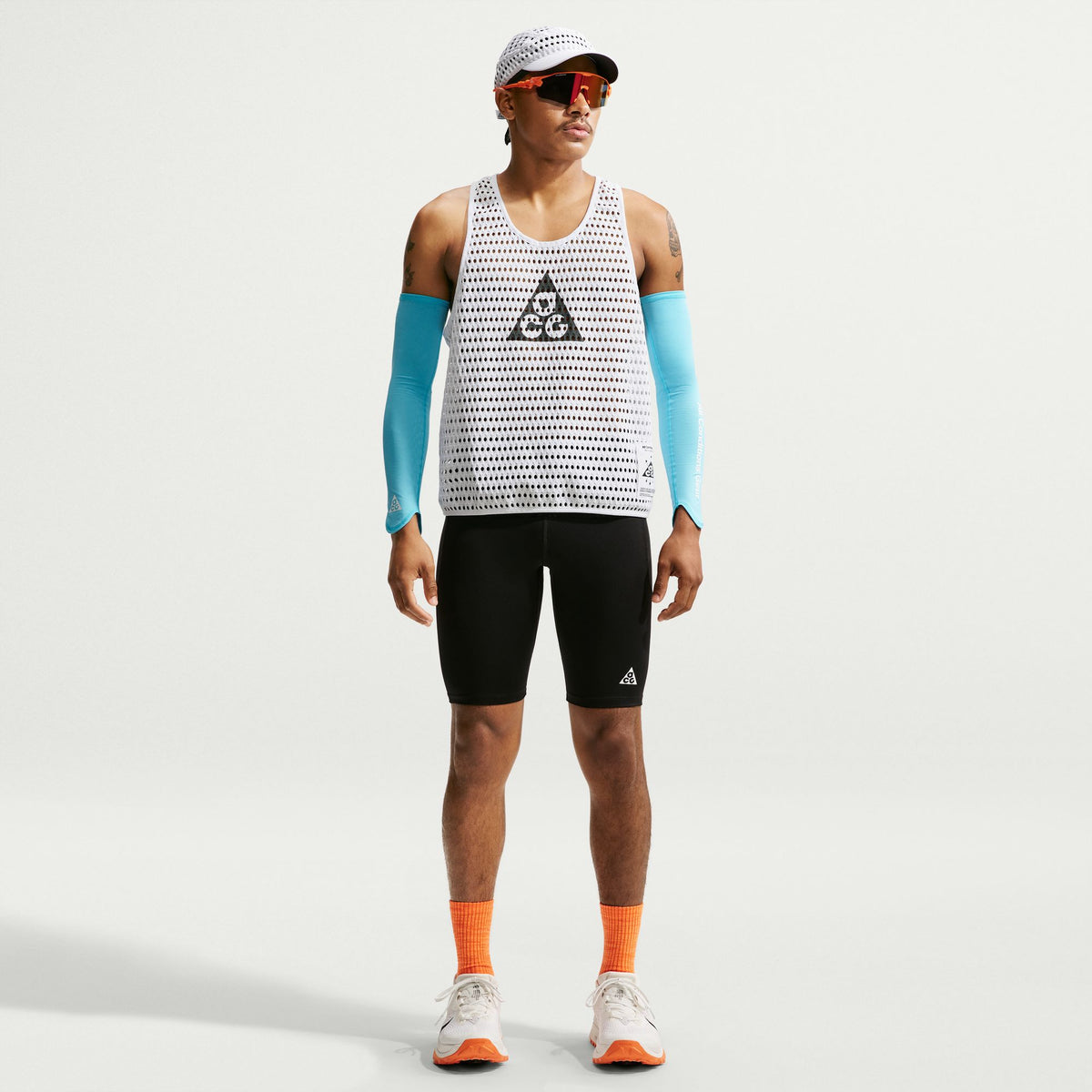  - Nike ACG Radical AirFlow Dri-FIT Trail Running Tank Top (Men's) - White/Anthracite