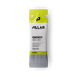 A single packet of PILLAR Performance Energy Gel 30 in Citrus flavor, featuring a white and bright yellow-green design with a gray lower section, shown on a plain white background. - Pillar Performance Energy Gel 30 - Citrus - Single