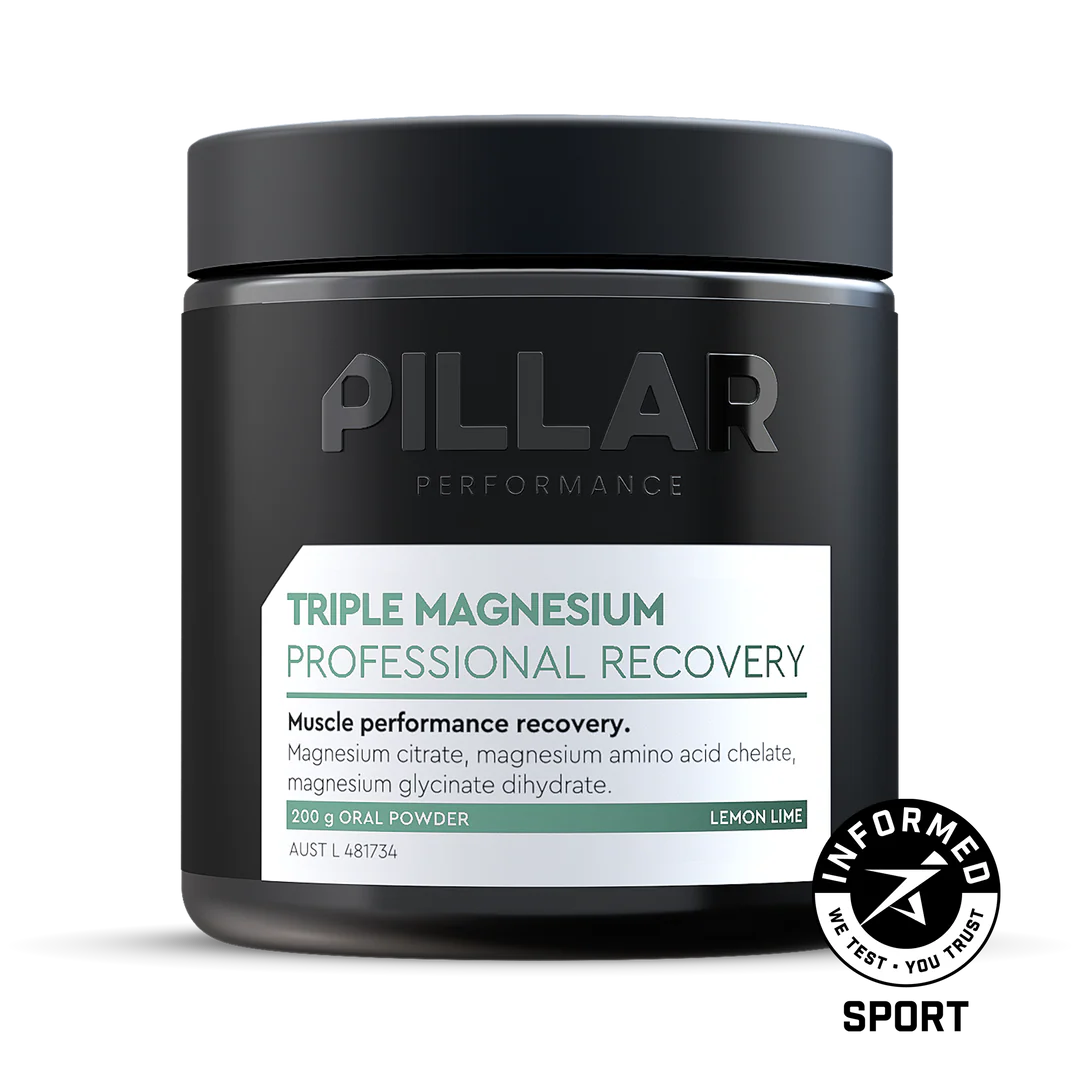 Pillar Performance Triple Magnesium Powder - Lemon Lime - Find Your Feet Australia Hobart Launceston Tasmania