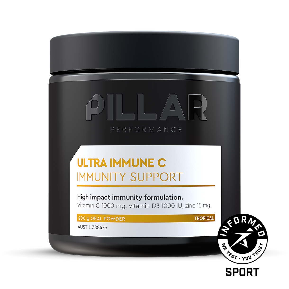 Pillar Performance Ultra Immune C Powder Jar Find Your Feet 