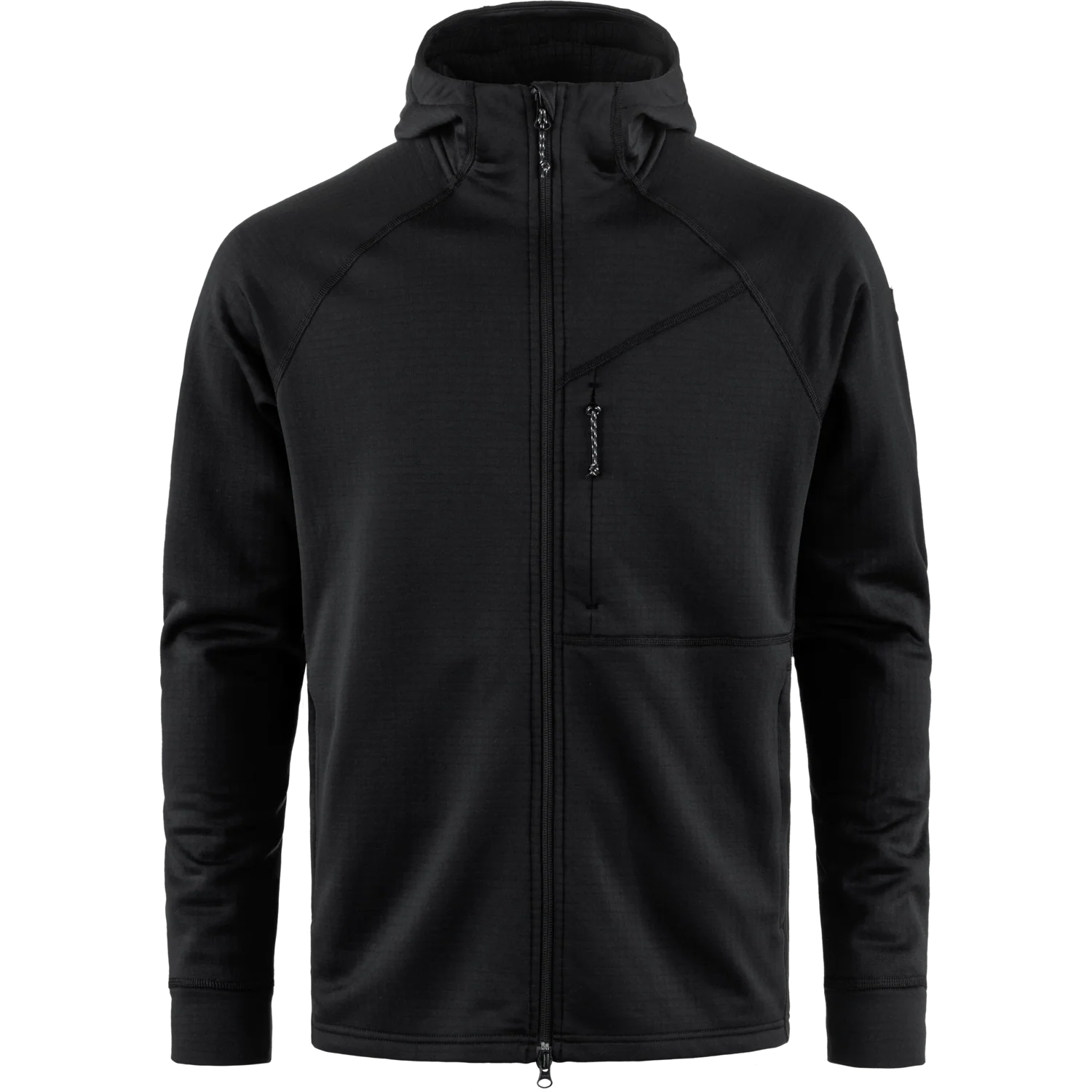 Fjällräven Abisko Grid Fleece Hoodie (Men's) - Fjallraven - Black