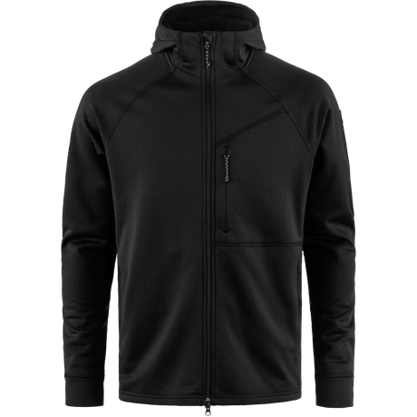 Fjällräven Abisko Grid Fleece Hoodie (Men's) - Fjallraven - Black
