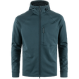 Fjällräven Abisko Grid Fleece Hoodie (Men's) - Fjallraven - Mountain Blue - Green