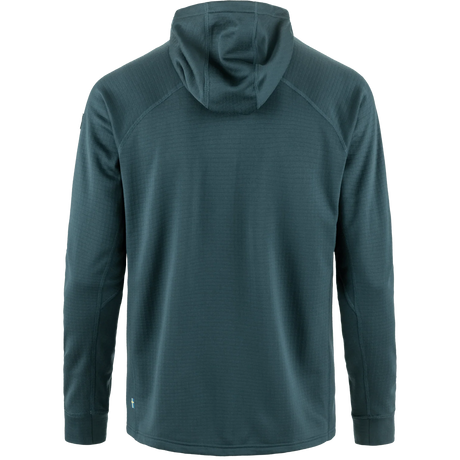 Fjällräven Abisko Grid Fleece Hoodie (Men's) - Fjallraven - Mountain Blue - Green