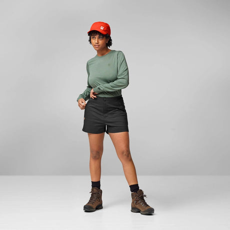 Fjallraven Abisko Hike Shorts (Women's) - Black - Find Your Feet Australia Hobart Launceston Tasmania