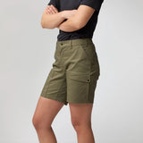 Fjallraven Abisko Hybrid Trail Shorts (Women's) - Laurel Green - Find Your Feet Australia Hobart Launceston Tasmania
