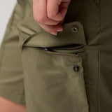 Fjallraven Abisko Hybrid Trail Shorts (Women's) - Laurel Green - Find Your Feet Australia Hobart Launceston Tasmania