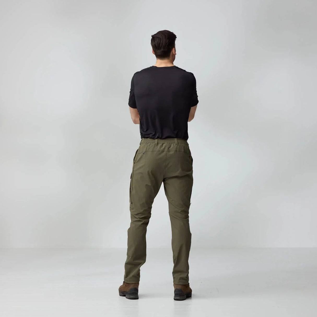 Fjallraven Abisko Hybrid Trail Trousers Regular (Men's) - Lauren Green - Find Your Feet Australia Hobart Launceston Tasmania