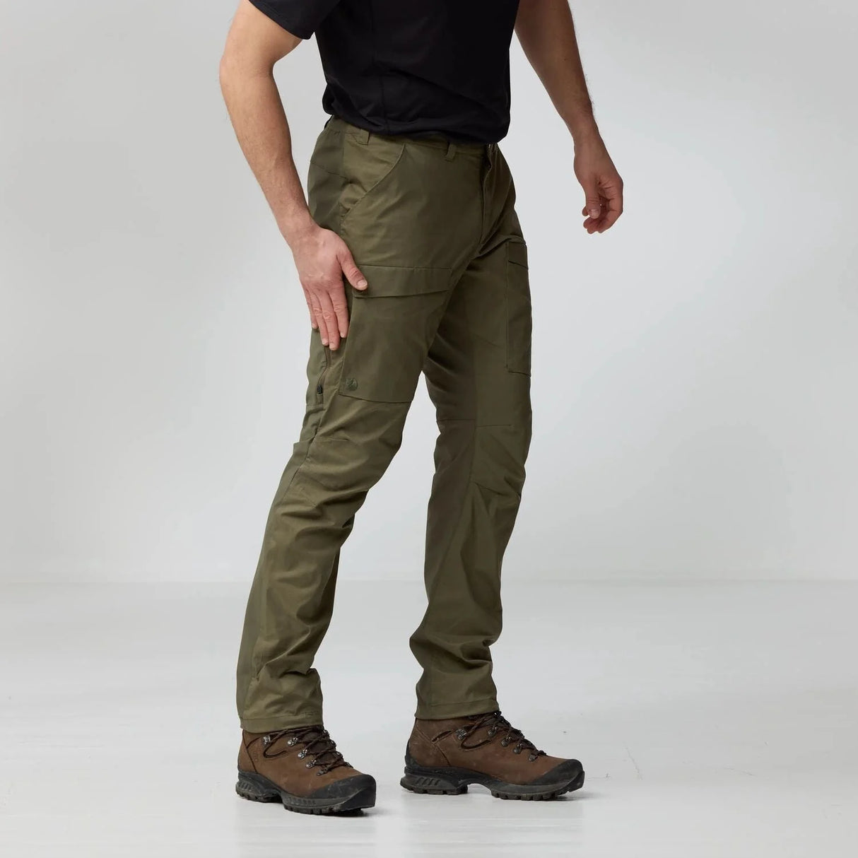Fjallraven Abisko Hybrid Trail Trousers Regular (Men's) - Lauren Green - Find Your Feet Australia Hobart Launceston Tasmania