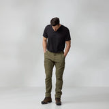 Fjallraven Abisko Hybrid Trail Trousers Regular (Men's) - Lauren Green - Find Your Feet Australia Hobart Launceston Tasmania