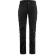 Fjallraven Abisko Hybrid Trail Trousers Regular (Women's) - Black - Find Your Feet Australia Hobart Launceston Tasmania