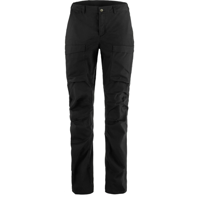 Fjallraven Abisko Hybrid Trail Trousers Regular (Women's) - Black - Find Your Feet Australia Hobart Launceston Tasmania