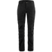 Fjallraven Abisko Hybrid Trail Trousers Regular (Women's) - Black - Find Your Feet Australia Hobart Launceston Tasmania