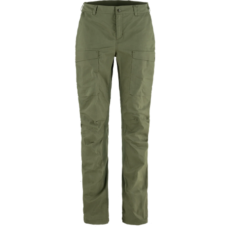 Fjällräven Abisko Hybrid Trail Trousers Regular (Women's) - Laurel Green