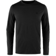 Fjällräven Abisko Wool Long-Sleeve T-Shirt (Men's) - Black - Find Your Feet Australia Hobart Launceston Tasmania