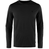 Fjällräven Abisko Wool Long-Sleeve T-Shirt (Men's) - Black - Find Your Feet Australia Hobart Launceston Tasmania