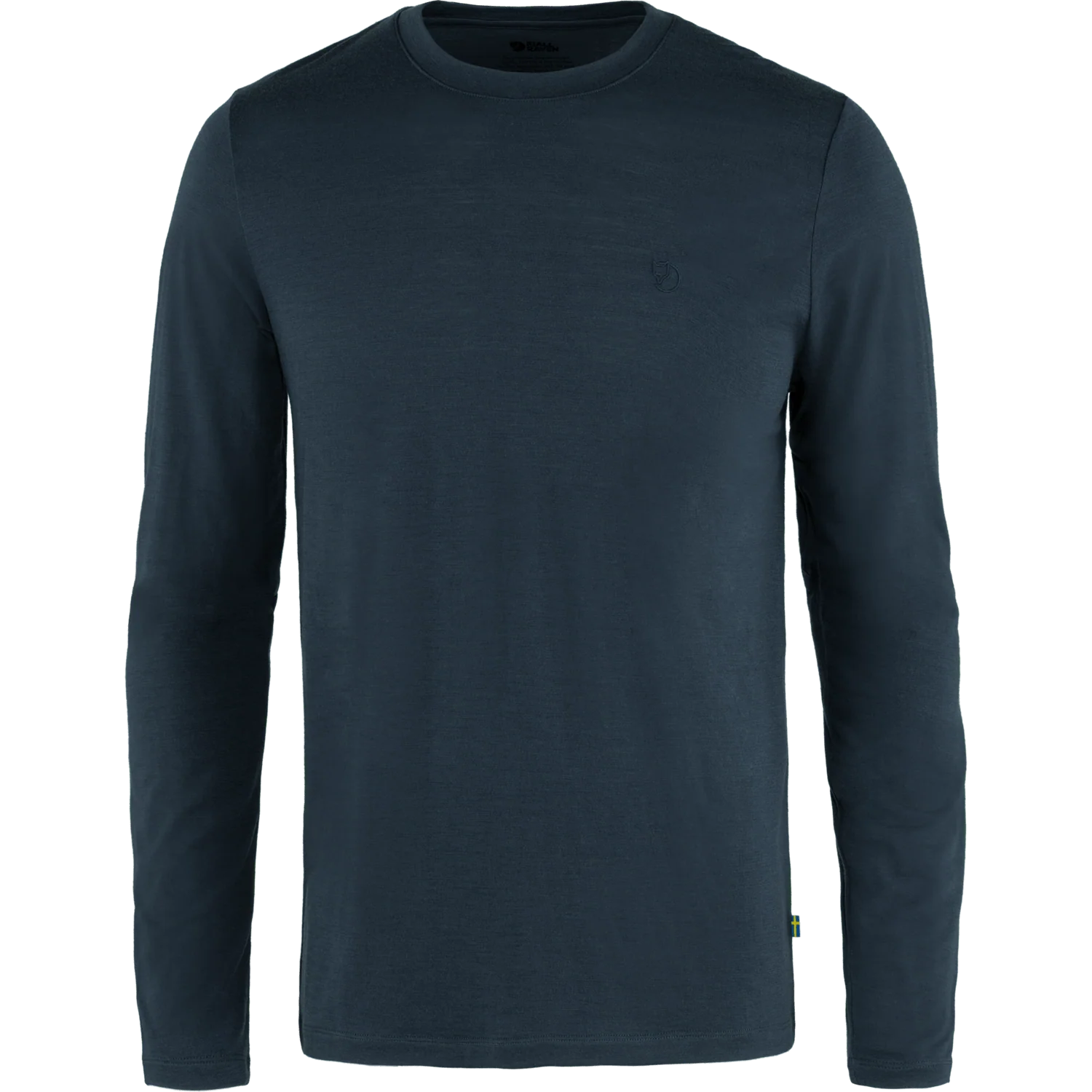 Fjällräven Abisko Wool Long-Sleeve T-Shirt (Men's) - Dark Navy - Blue