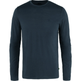 Fjällräven Abisko Wool Long-Sleeve T-Shirt (Men's) - Dark Navy - Blue