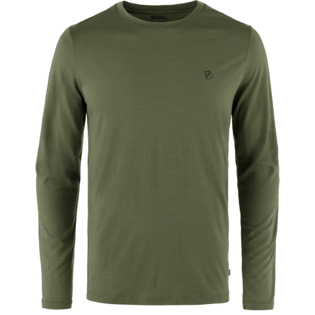 Fjällräven Abisko Wool Long-Sleeve T-Shirt (Men's) - Laurel Green - Find Your Feet Australia Hobart Launceston Tasmania