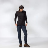 Fjällräven Abisko Wool Long-Sleeve T-Shirt (Women's) - Black - Find Your Feet Australia Hobart Launceston Tasmania