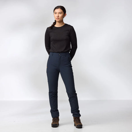 Fjällräven Abisko Wool Long-Sleeve T-Shirt (Women's) - Black - Find Your Feet Australia Hobart Launceston Tasmania