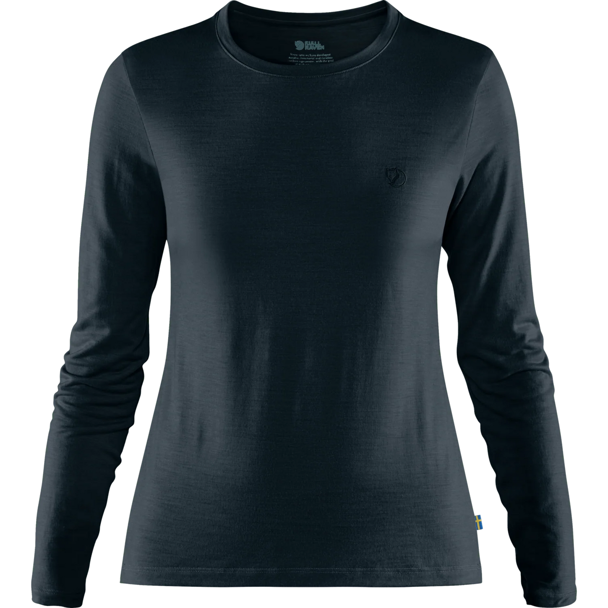 Fjällräven Abisko Wool Long-Sleeve T-Shirt (Women's) - Dark Navy - Blue
