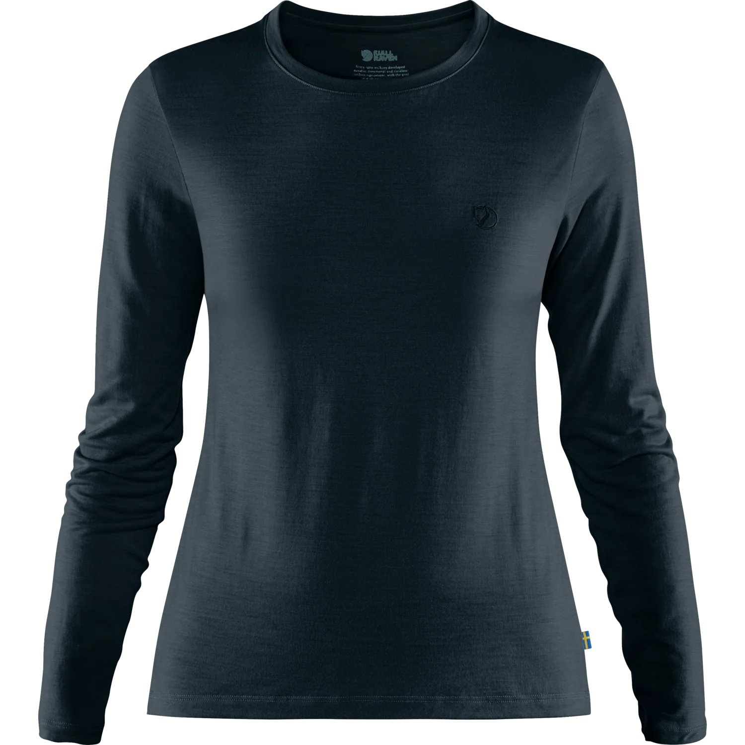Fjällräven Abisko Wool Long-Sleeve T-Shirt (Women's) - Dark Navy - Blue