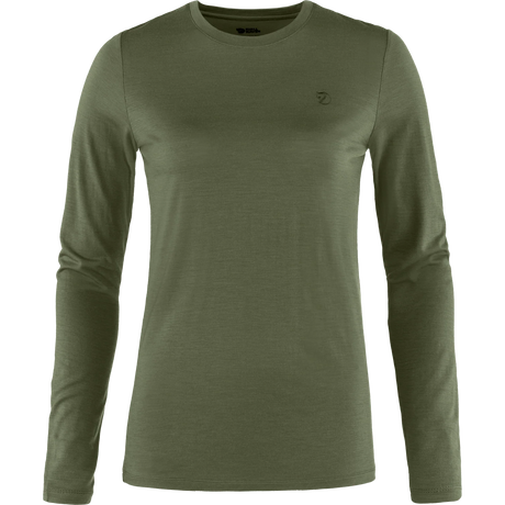 Fjällräven Abisko Wool Long-Sleeve T-Shirt (Women's) - Laurel Green - Find Your Feet Australia Hobart Launceston Tasmania