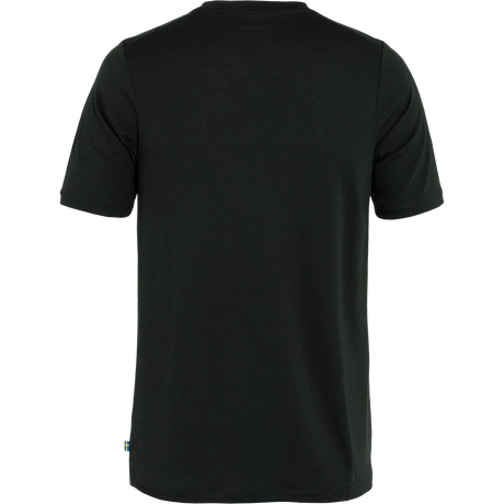 Fjällräven Abisko Wool Logo Short-Sleeve T-Shirt (Men's) - Black - Find Your Feet Australia Hobart Launceston Tasmania