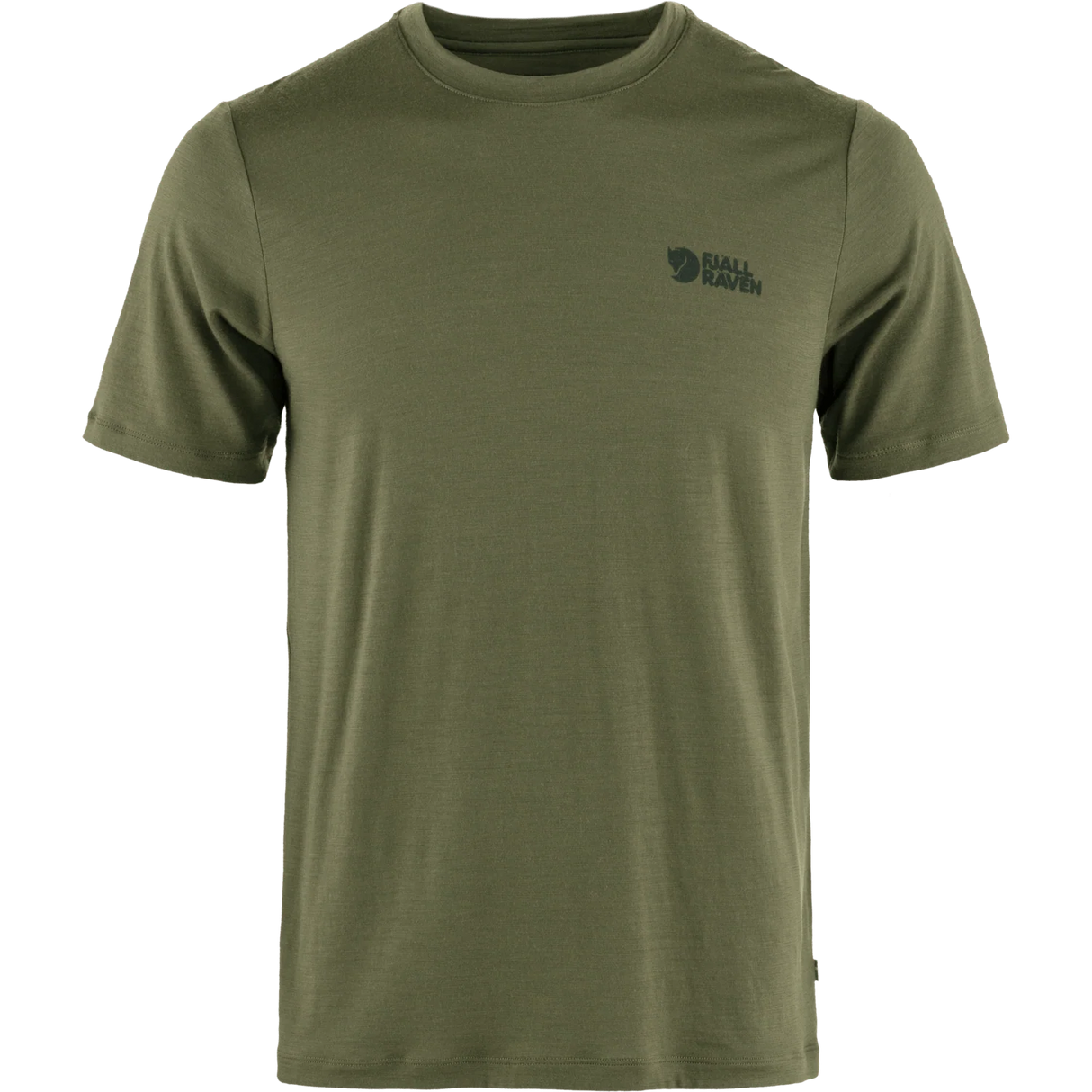 Fjällräven Abisko Wool Logo Short-Sleeve T-Shirt (Men's) - Laurel Green - Find Your Feet Australia Hobart Launceston Tasmania