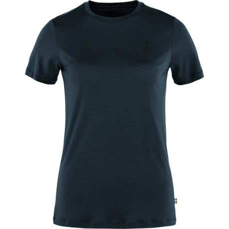 Fjällräven Abisko Wool Short-Sleeve T-Shirt (Women's) - Dark Navy