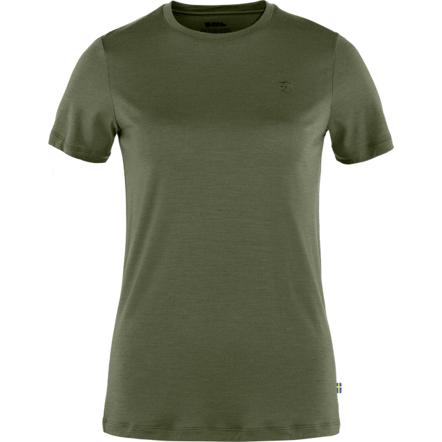 Fjällräven Abisko Wool Short-Sleeve T-Shirt (Women's) - Laurel Green - Find Your Feet Australia Hobart Launceston Tasmania