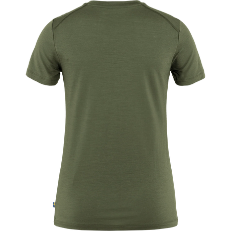 Fjällräven Abisko Wool Short-Sleeve T-Shirt (Women's) - Laurel Green - Find Your Feet Australia Hobart Launceston Tasmania