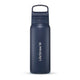 LifeStraw Go 2.0 Stainless Steel Water Filter Bottle 700ml - Aegean Sea - Navy Blue