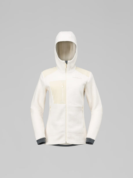 Norrøna Trollveggen Warm3 Zip Hood (Women's) - Whisper White - Jacket - Hoody - Hoodie - Hooded