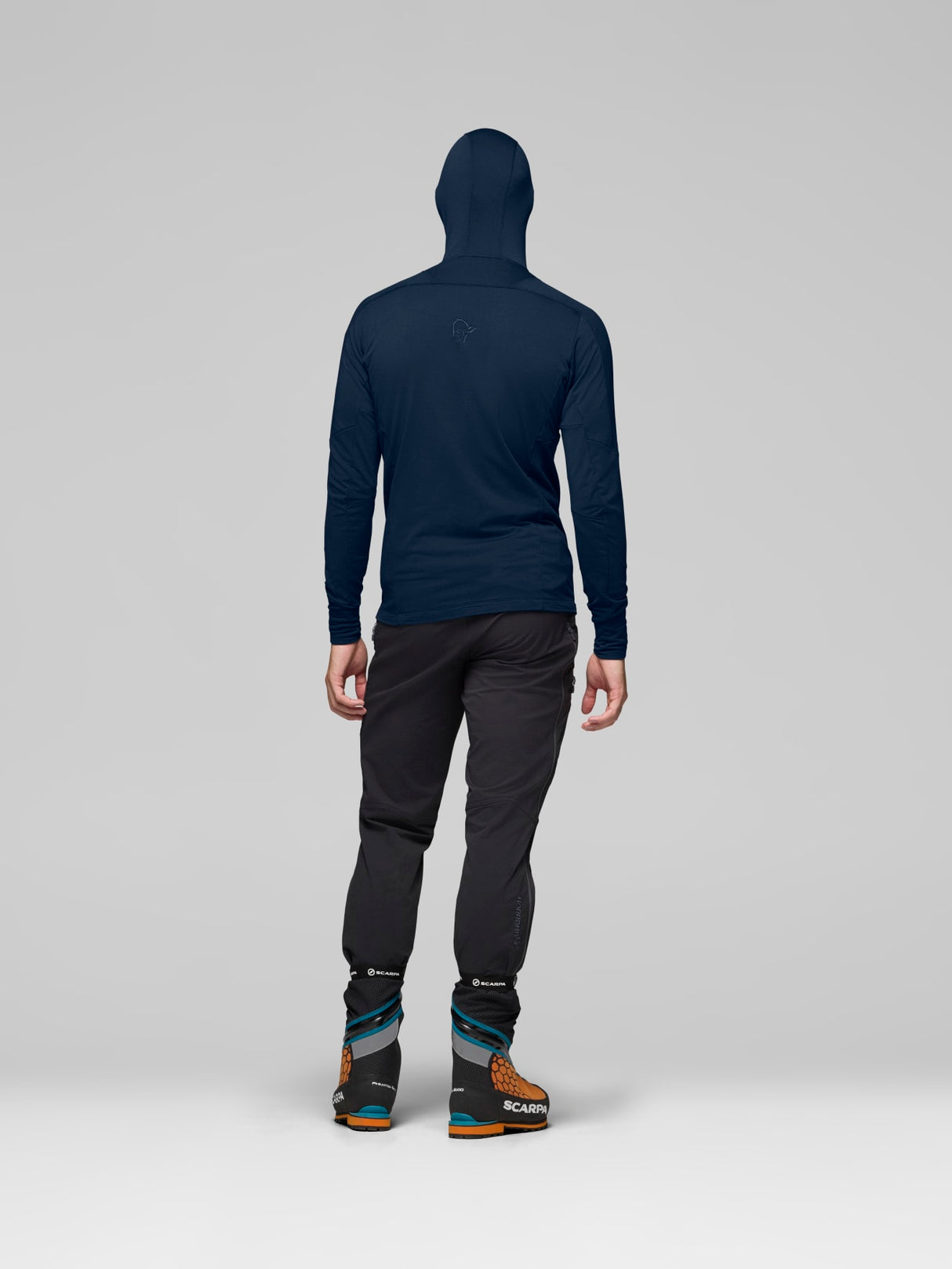 Norrøna Falketind Power Grid Zip Hood (Men's) - Hoody - Hoodie - Hooded - Jacket - Indigo Night