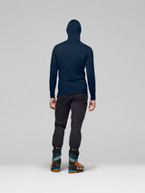 Norrøna Falketind Power Grid Zip Hood (Men's) - Hoody - Hoodie - Hooded - Jacket - Indigo Night
