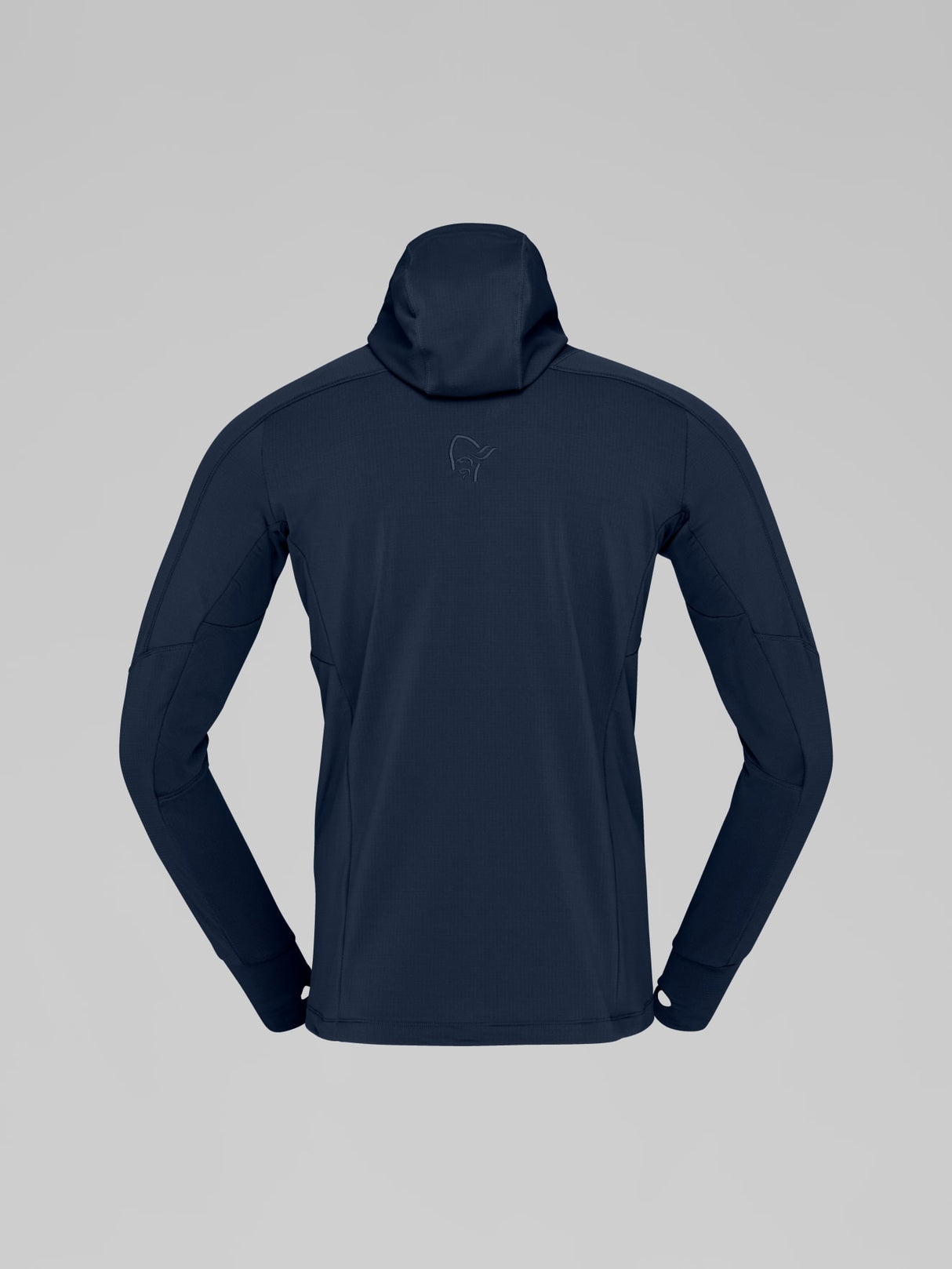 Norrøna Falketind Power Grid Zip Hood (Men's) - Hoody - Hoodie - Hooded - Jacket - Indigo Night