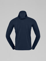 Norrøna Falketind Power Grid Zip Hood (Men's) - Hoody - Hoodie - Hooded - Jacket - Indigo Night