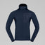 Norrøna Falketind Power Grid Zip Hood (Men's) - Hoody - Hoodie - Hooded - Jacket - Indigo Night