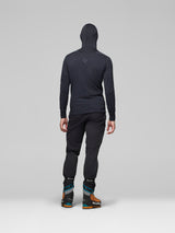 Norrøna Falketind Power Grid Zip Hood (Men's) - Hoody - Hoodie - Hooded - Jacket - Caviar
