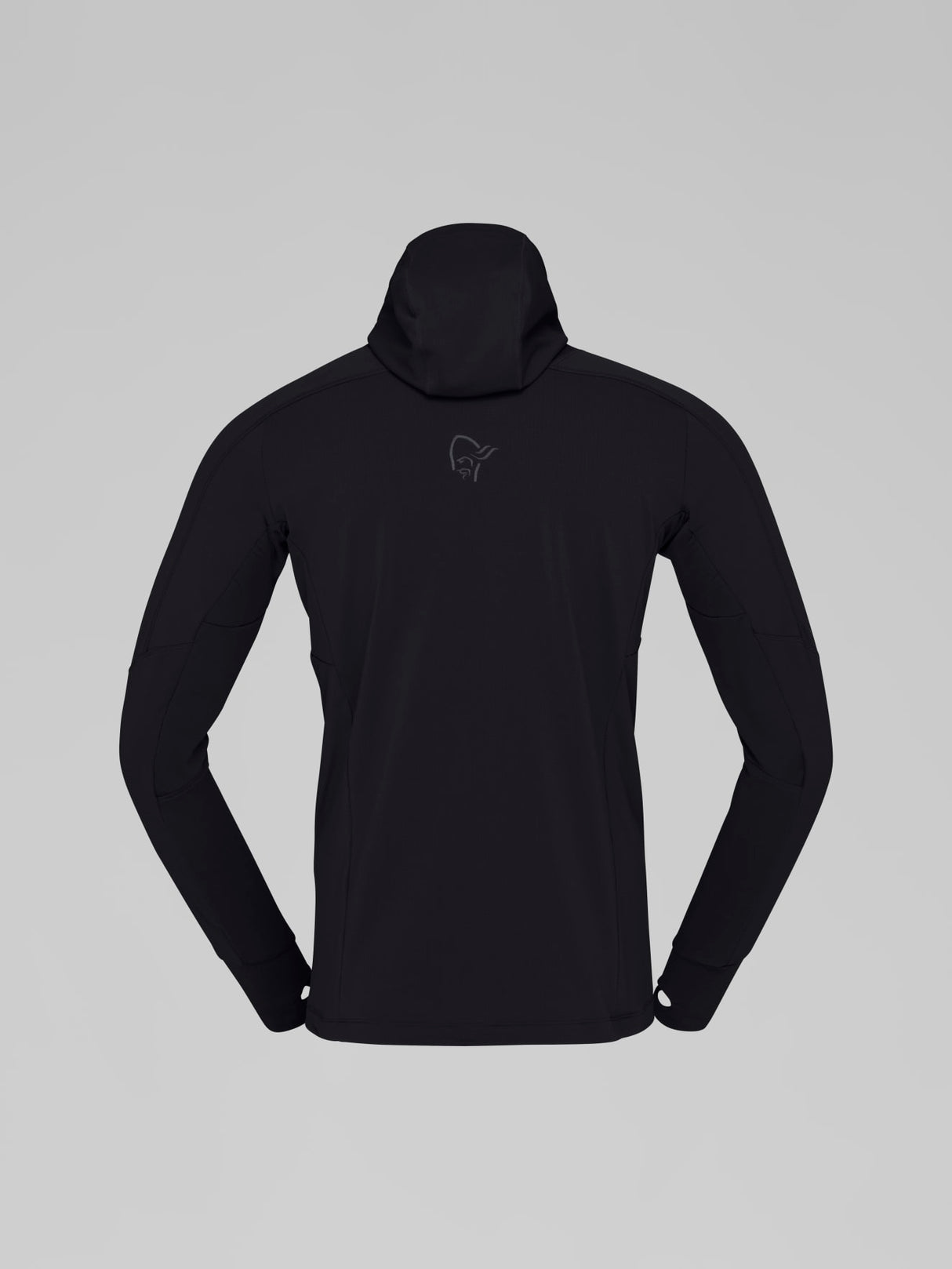 Norrøna Falketind Power Grid Zip Hood (Men's) - Hoody - Hoodie - Hooded - Jacket - Caviar