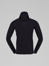 Norrøna Falketind Power Grid Zip Hood (Men's) - Hoody - Hoodie - Hooded - Jacket - Caviar