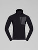Norrøna Falketind Power Grid Zip Hood (Men's) - Hoody - Hoodie - Hooded - Jacket - Caviar