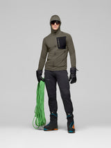 Norrøna Falketind Power Grid Zip Hood (Men's) - Hoody - Hoodie - Hooded - Jacket - Beluga