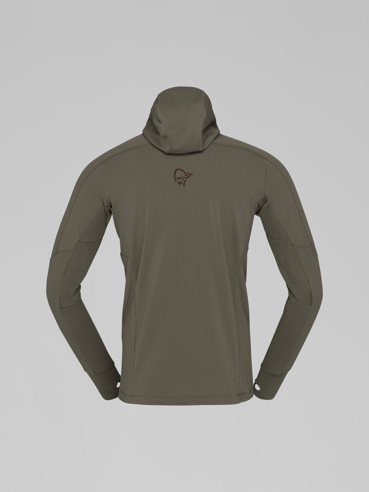 Norrøna Falketind Power Grid Zip Hood (Men's) - Hoody - Hoodie - Hooded - Jacket - Beluga